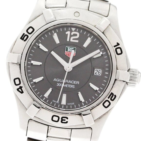 TAG HEUER Aqua racer WAF141E.BA0823 Date gray Dial Quartz Ladies Watch_868463 - Picture 1 of 7